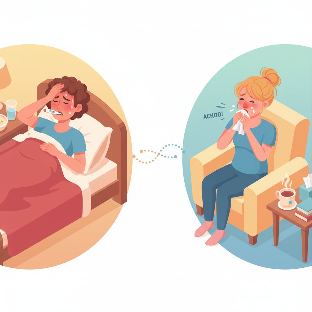 インフルエンザと風邪の症状