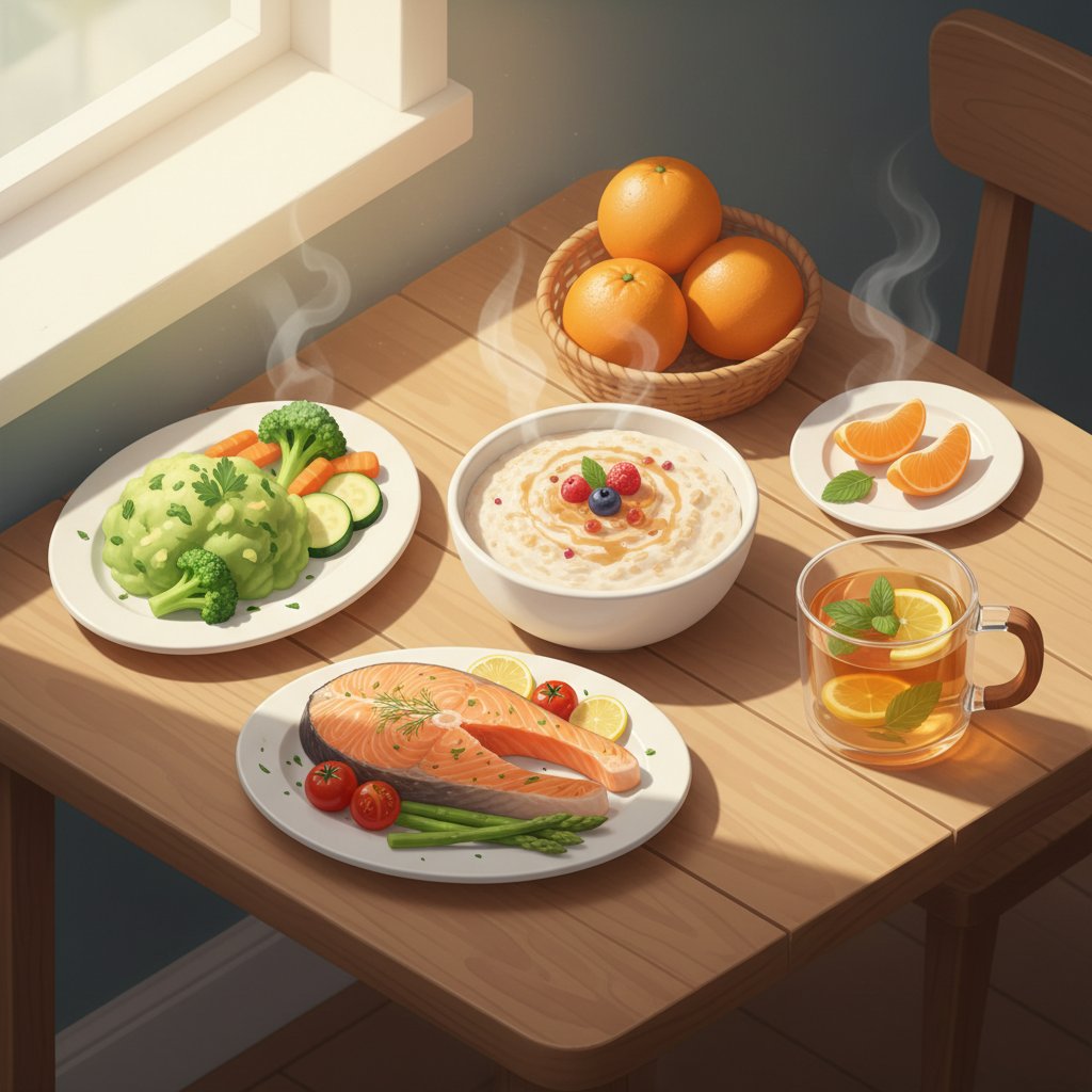 栄養満点の食事