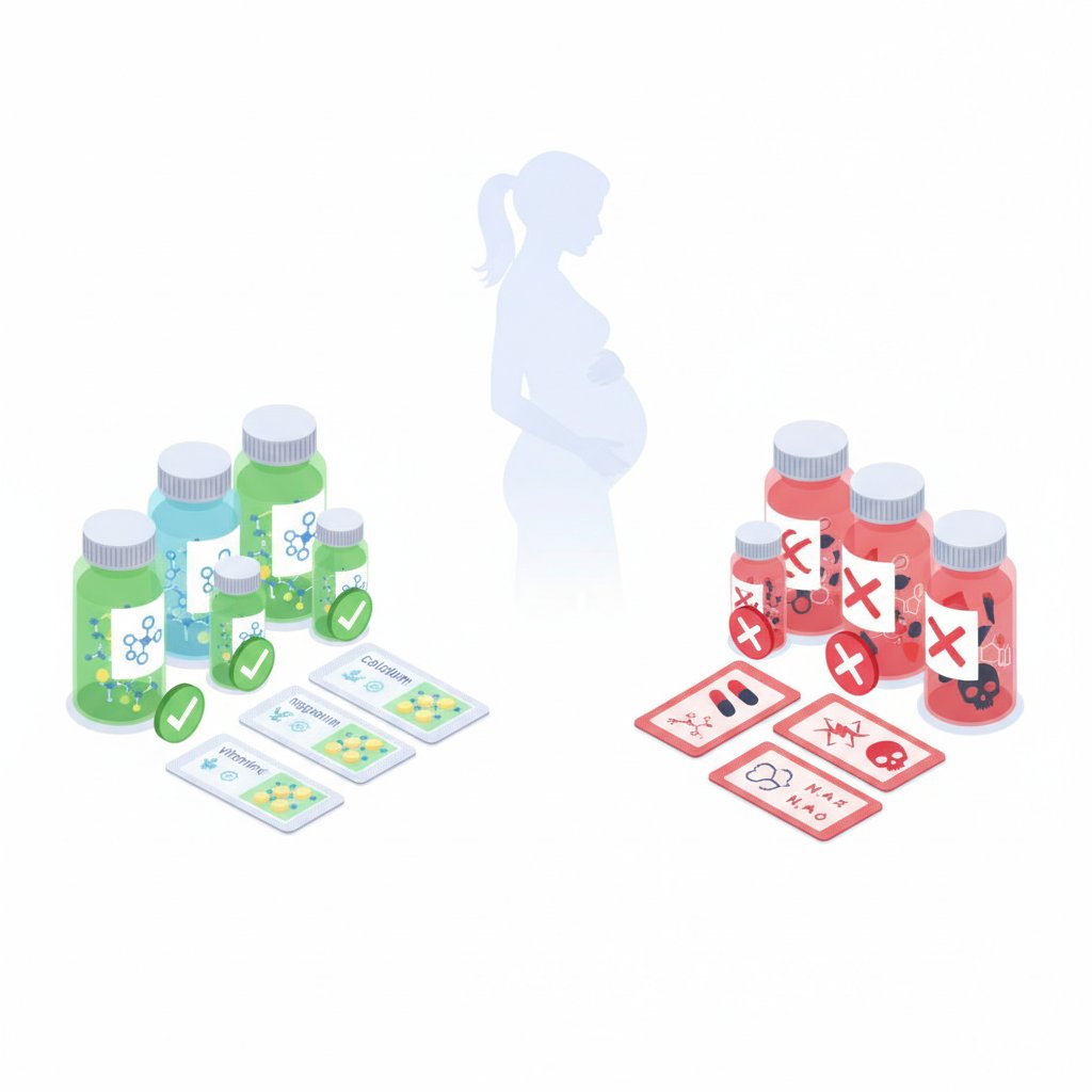 妊娠初期に服用できる薬と避けるべき薬